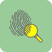 Evidence Filled Yellow Icon vector