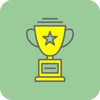 Trophy Glyph Gradient Corner Icon vector