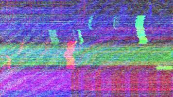 a television screen with a glitch line background loop animation video