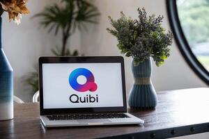 CHIANG MAI, THAILAND . MAY 29, In this photo illustration the Quibi logo is displayed on a laptop.