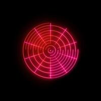 Neon Radar Detection Screen Animated Loop video