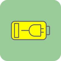 Charging Battery Glyph Gradient Corner Icon vector