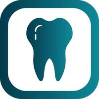 Dental Glyph Gradient Corner Icon vector