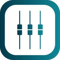 Box Plot Glyph Gradient Corner Icon vector