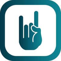 Rock And Roll Glyph Gradient Corner Icon vector