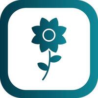 Flower Glyph Gradient Corner Icon vector