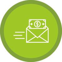 Bribe Line Multi Circle Icon vector