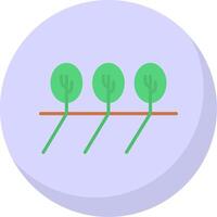 Agriculture Flat Bubble Icon vector