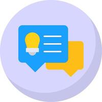 Messages Flat Bubble Icon vector