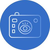 Camera Flat Bubble Icon vector