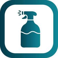 Spray Glyph Gradient Corner Icon vector