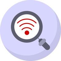 Wifi Flat Bubble Icon vector