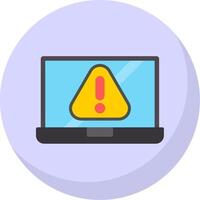 Error Flat Bubble Icon vector