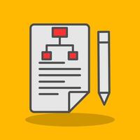 Branding Filled Shadow Icon vector