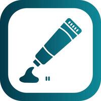 Tooth Paste Glyph Gradient Corner Icon vector