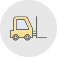 Lifter Line Filled Light Icon vector