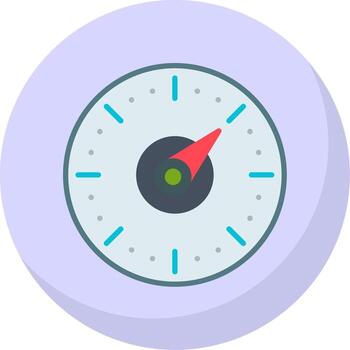 Timer Flat Bubble Icon vector