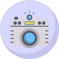 Photo Flat Bubble Icon vector