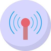 Signal Flat Bubble Icon vector