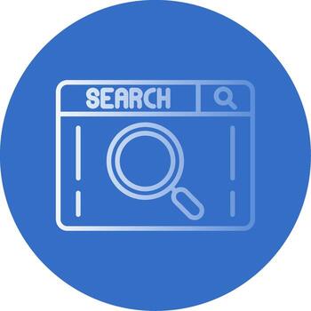buscar plano burbuja icono vector