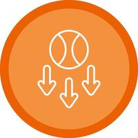Gravity Line Multi Circle Icon vector