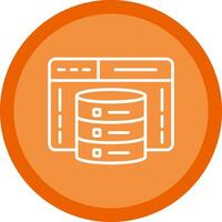 Web Development Line Multi Circle Icon vector