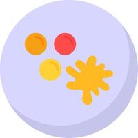 Paintballs Flat Bubble Icon vector