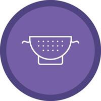 Strainer Line Multi Circle Icon vector
