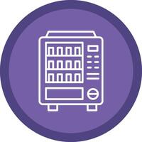 Vending Machine Line Multi Circle Icon vector