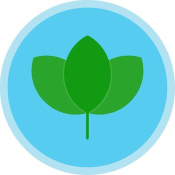 hoja plano multi circulo icono vector