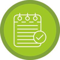 Checklist Line Multi Circle Icon vector