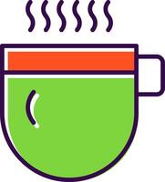 Hot Beverage filled Design Icon vector