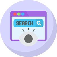Browser Flat Bubble Icon vector