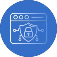 Browser Flat Bubble Icon vector