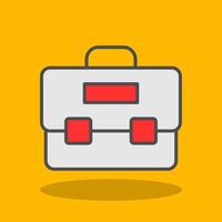 Work Filled Shadow Icon vector