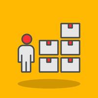 Control Filled Shadow Icon vector