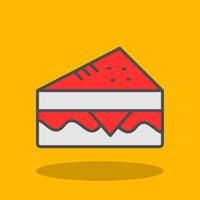 Sandwich Filled Shadow Icon vector