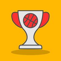 Basketball Filled Shadow Icon vector