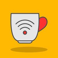 Wifi Filled Shadow Icon vector