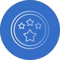 Star Flat Bubble Icon vector