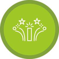 Firework Line Multi Circle Icon vector