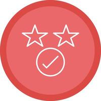 Rating Line Multi Circle Icon vector