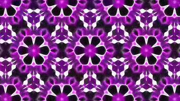 fractal patroon. abstract roze samenstelling met caleidoscoop effect helder kleurrijk fantasie mandala. video