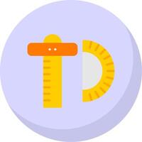 Scale Flat Bubble Icon vector