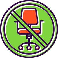 Prohibited Sign filled Design Icon vector