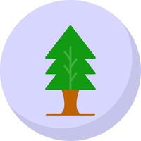 Tree Flat Bubble Icon vector