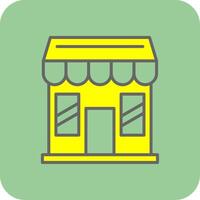 Supermarket Glyph Gradient Corner Icon vector