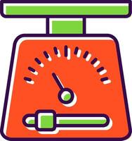Scales filled Design Icon vector