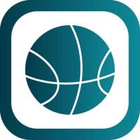 Basketball Glyph Gradient Corner Icon vector