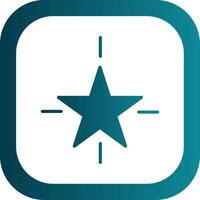Star Glyph Gradient Corner Icon vector